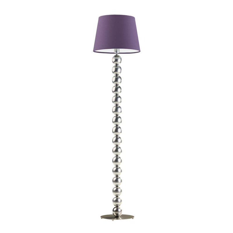 Ayanami 166cm Traditional Floor Lamp, Silver, Violet
