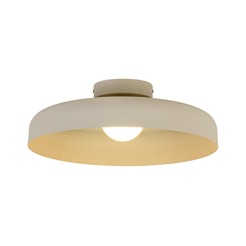 1-Light Dome LED Semi Flush Mount 