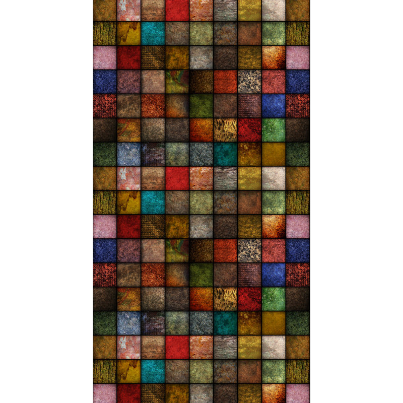 Kaylah Geometric Area Rug, Rectangle 100 x 200cm
