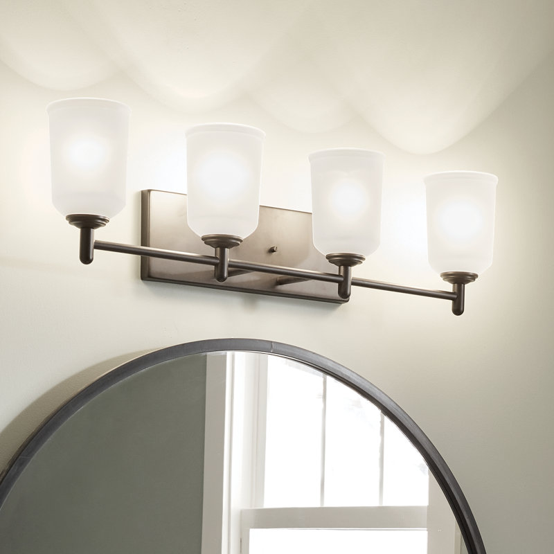 Hopedale 4 - Light Dimmable Vanity Light, Black