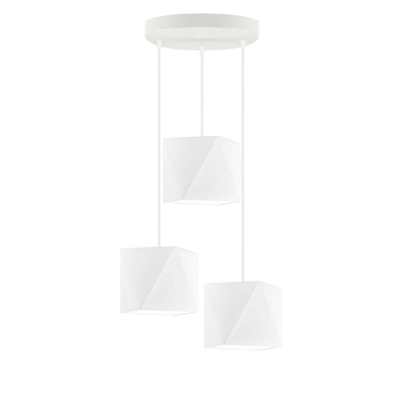 Deneene 3 - Light Cluster Pendant, White, White
