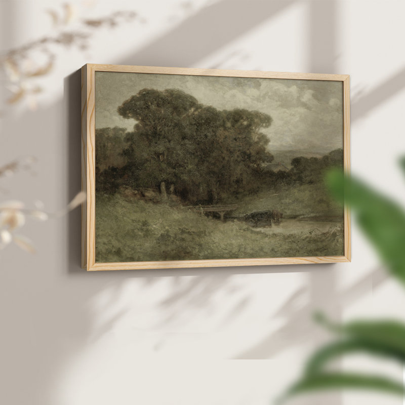 Paysages rétro-DCCXV-reproduction encadrée, H 8 po x l 10 po, Naturel