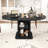 Extendable Round Dining Table For 4-6, Dining Room Kitchen Table With Storage And Slide Door-1614721419