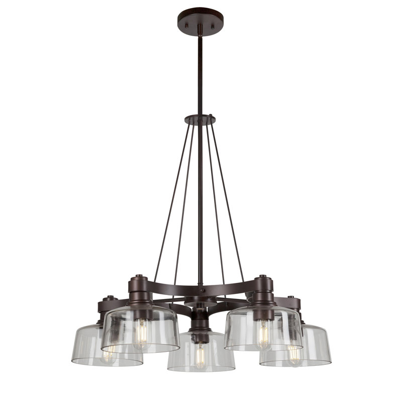 Lustre unique à plusieurs niveaux à 5 lumières audriona