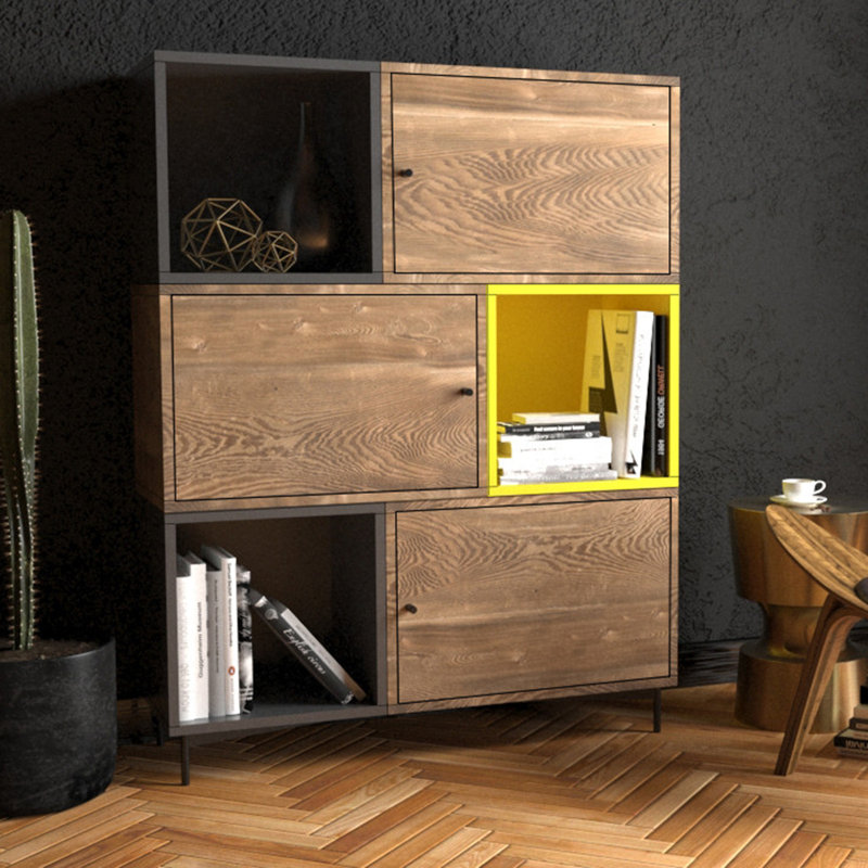 Elmo 140cm H x 110cm W Cube Bookcase