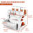 Lumina Moda Serger Overlock Machine With 2-3-4 Stitch Capability, Heavy-duty Metal Frame 1250 Stitches/minute, Differential Feed, Free Arm & Led Light