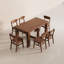 Table de salle à manger extensible de 17,7 po à 99,6 po de style Mid-Century moderne avec base robuste, table de cuisine rectangulaire extensible pour 2 à 10 personnes, table de salle à manger amovible et peu encombrante pour petits appartements et grands rassemblements
