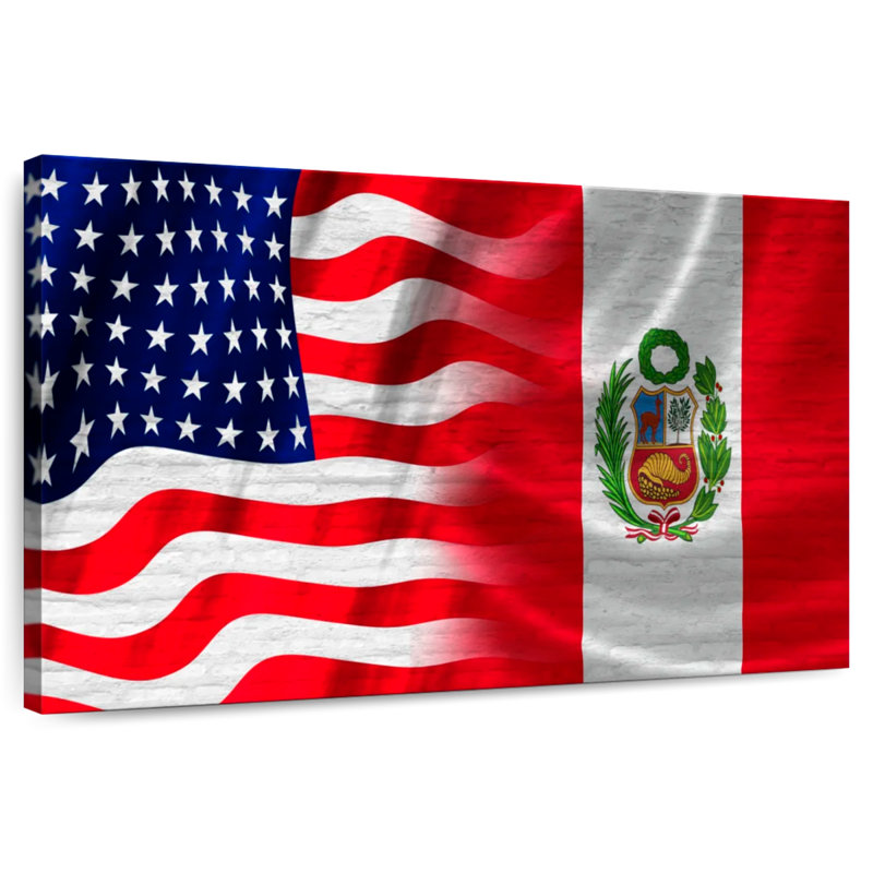 Borges Peru And USA Flags