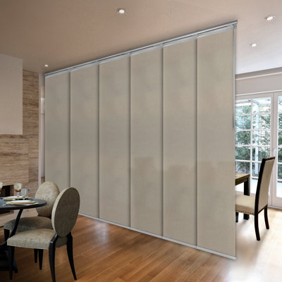Semi-Sheer Single Rail Panel Track Extendable 36"-58"W x 94"H, Panel width 23.5"