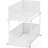2-Tier Sliding Cabinet Basket Organizer Drawer, White