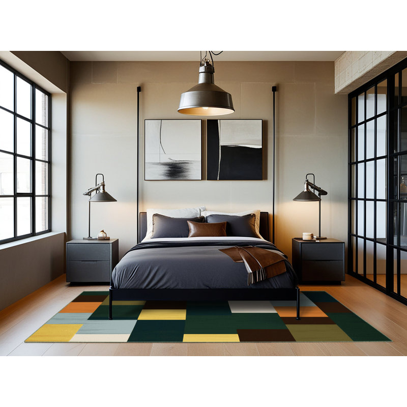 Cubist Canyon Rug, Rectangle 2' x 3'