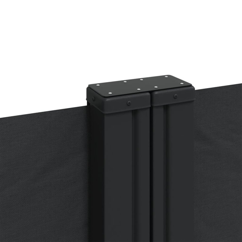 Brayden Retractable Side Awning, Black, 200cm H x 1200cm W