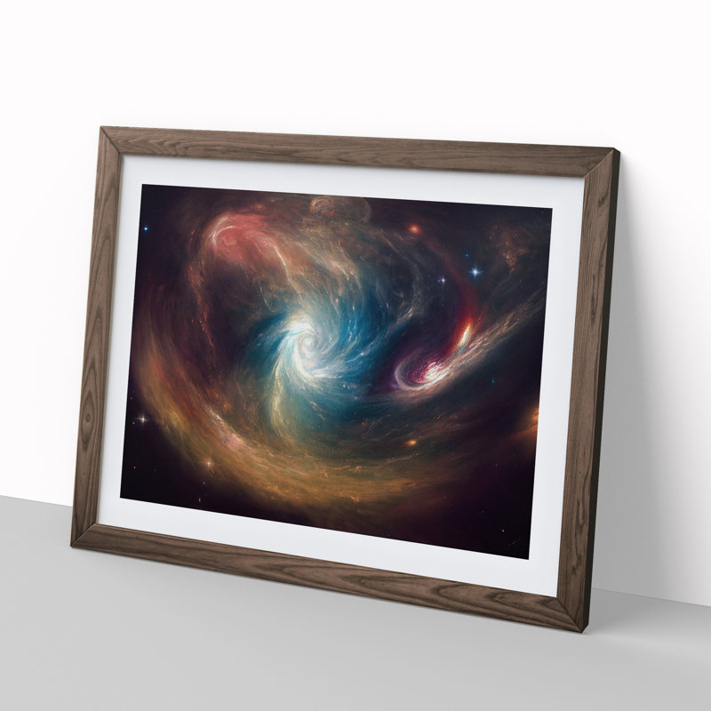 Captivating Galaxy Vol.5 - Framed Print, 34cm H x 46cm W x 2cm D, Walnut