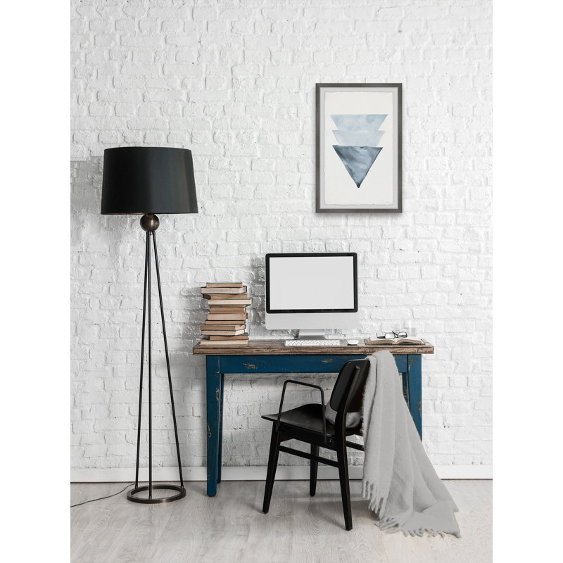 Triangles Overlap by Parvez Taj - Single Picture Frame Painting, 45cm H x 38cm W x 3.81cm D