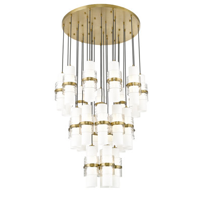 Lustre à niveaux multiples 27 lumières Bryelle