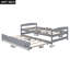 Lit plateforme simple avec lit gigogne simple