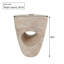 Table d'appoint 14,5 po Beige