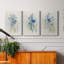 «Cottage Wildflowers I», ensemble de 3 impressions sur toile tendue-1146479736