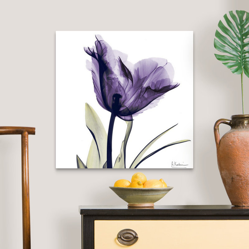 «Manigault», fleur mauve par Kiranjit, reproduction de photo, H 24 po x l 24 po x P 1,5 po, Toile