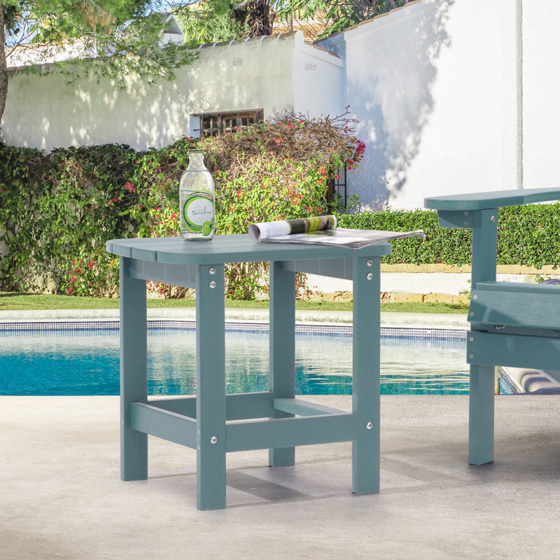 Table d'appoint d'extérieur, table basse Adirondack, Bleu