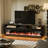Fireplace TV Stand for TVs Up to 65" with 52" Electric Fireplace, TV Console for The Living Room, LED Light Entertainment Center, Storage Cabinet, Media Console Table-876861057-876861063