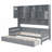 Wooden Daybed With 2 Drawers,And All-In-One Cabinet And Shelf-2108963408-2108963414