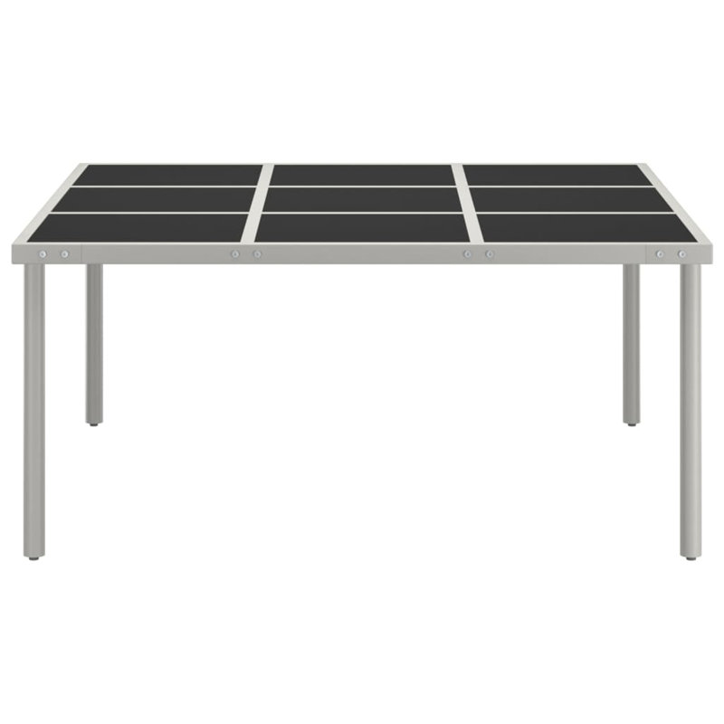 Frederikke Rectangular Metal Outdoor Dining Table , 170cm cm W 170cm cm D