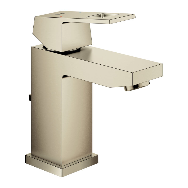 Eurocube® Single Hole Bathroom Faucet, Brushed Nickel
