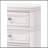 3 Drawer Nightstand W/ USB-1623883385