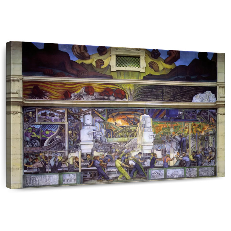 Lilie, Detroit, mur nord de l'industrie, 1932-33, H 20 po x l 30 po