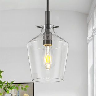 Luminaire suspendu en verre à bulles 9,05 po pour îlot de cuisine