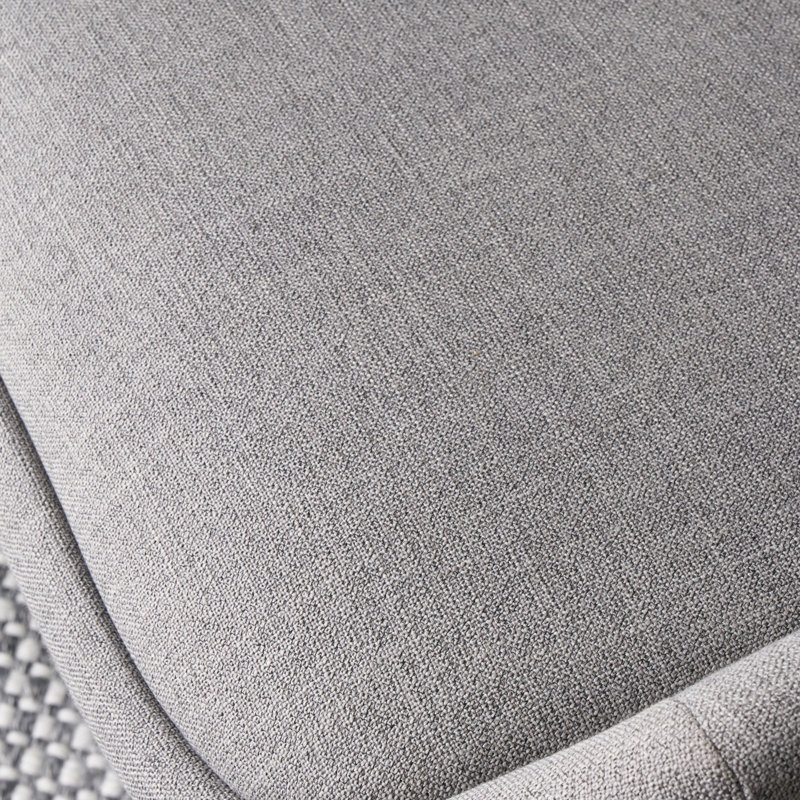 Bendte 40cm H Upholstered Metal Upholstered Back Accent, Grey