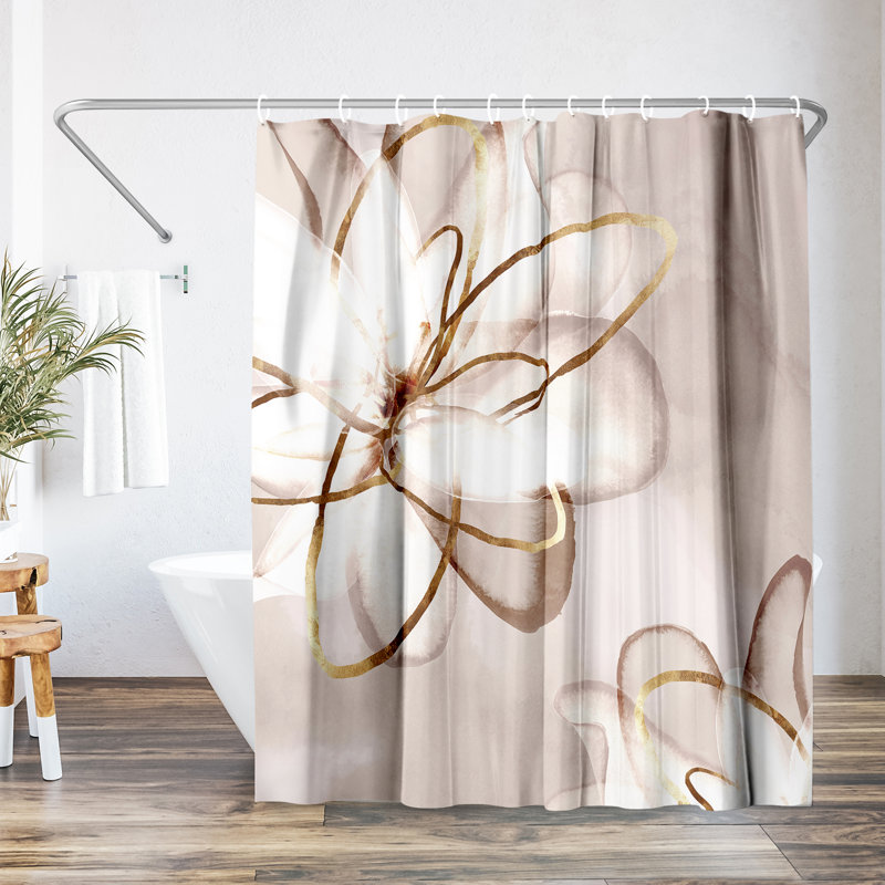 Rideau de douche Floral Floral par PI Creative Art