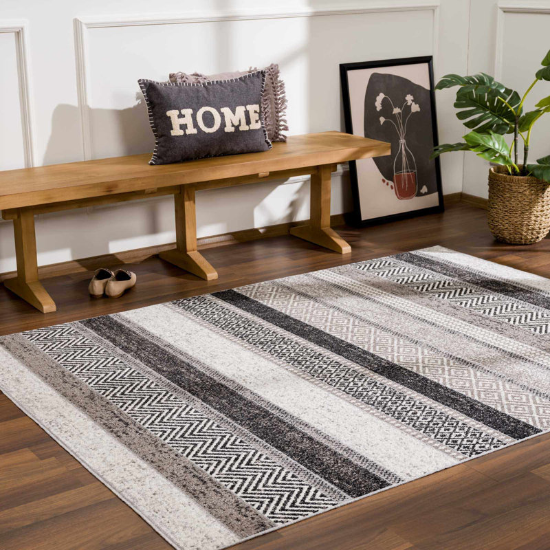 Kadejha Moroccan Indoor Rug, Rectangle 5'3" x 7'