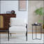 Fauteuil de style Mid-Century moderne avec coussins profonds et accoudoirs larges pour diverses pièces-1358390879
