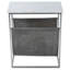Edie Marble & Leather Magazine Side Table-639175466