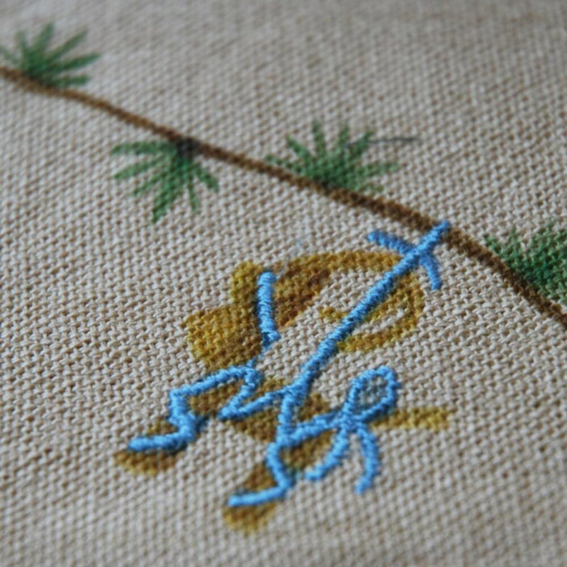 Tapis d'arbre de Noël Hammershoi Dia sable 51,2 po