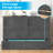 Queen Solid Wood Murphy Bed Chest With Large Storage Drawer & Charging Station, Dark Grey-811079146