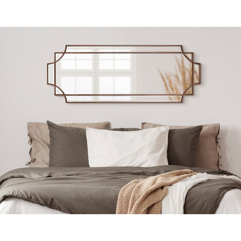Ocilla Flat Mirror, Bronze, 42" x 16"