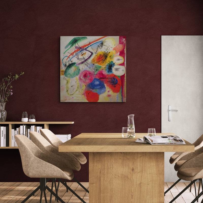 Black Lines by Wassily Kandinsky - Wrapped Canvas Art Prints, 97 cm H x 97 cm W