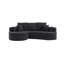 106 po Canapé modulaire courbé en tissu 2 pièces Cloud, CHAISE LUNGE, NOIR-128895813