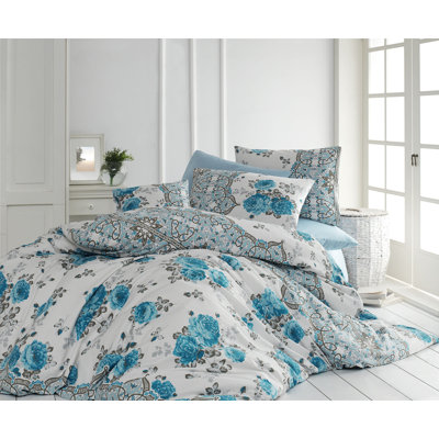 Cotton Floral Duvet Cover