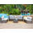 Altab Patio 2 Piece Wicker Sofa Seating Group with Cushions-1132799986
