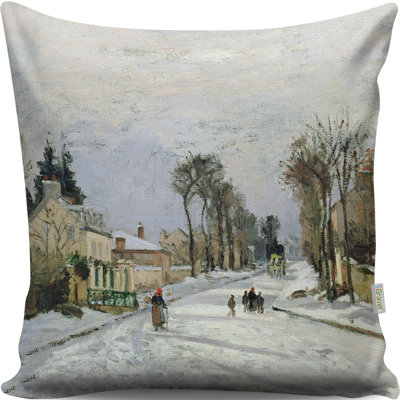 Coussin lavable de qualité supérieure, 17,0 x 17,0 pouces, 50% coton / 50% polyester, rembourrage en silicone, fermeture à glissière dissimulée | Doux, confortable et repassable | Parfait pour la décoration intérieure, le salon et la chambre à cou