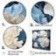 Arrangement d'œillets blanc et bleu sur toile-410031790-440005072