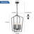 6 - Light Dimmable Lantern Pendant Light with Industrial Metal Frames-1113030315