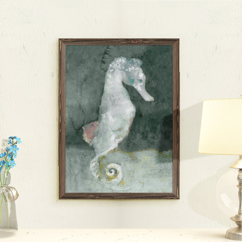 Aquatic ii, reproduction d’art encadrée, Espresso Framed Canvas, H 32 po x l 44 po x P 1,3 po