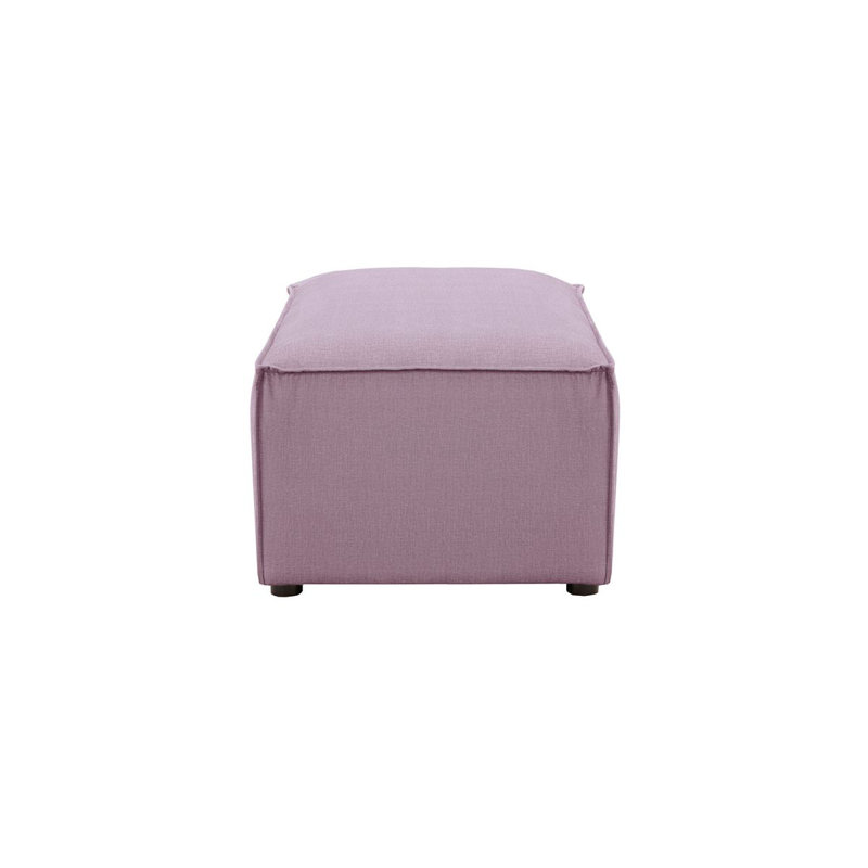 Bolten 20cm Wide No Pattern Pouffe Ottoman, Light Purple