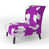 Purple/White Polyester Blend