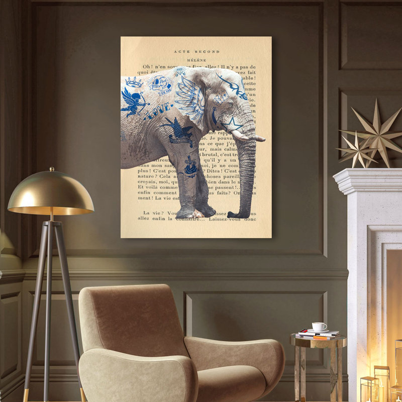 Tattooed Savannah I by Steven Hill - Wrapped Canvas Print, 80cm H x 60cm W x 4cm D